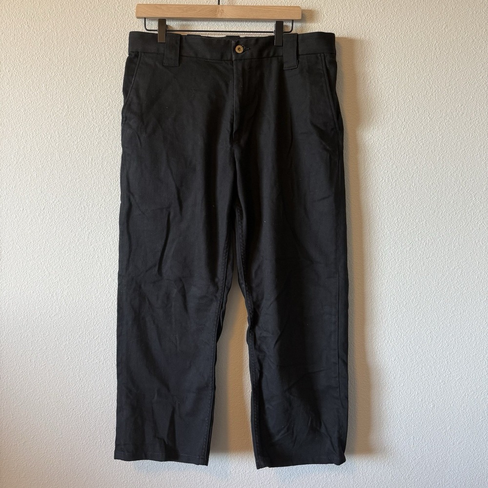 Black Bear Brand Men's Black Utility Carpenter Canvas Workwear Pants Size 38